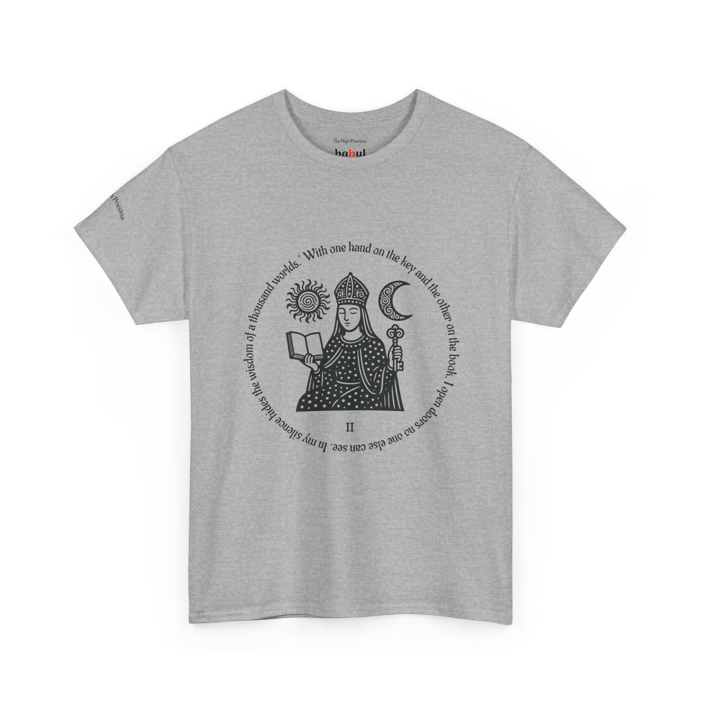 The High Priestess - ArcanaPop T-Shirt – Where Tarot Magic Meets Pop Art