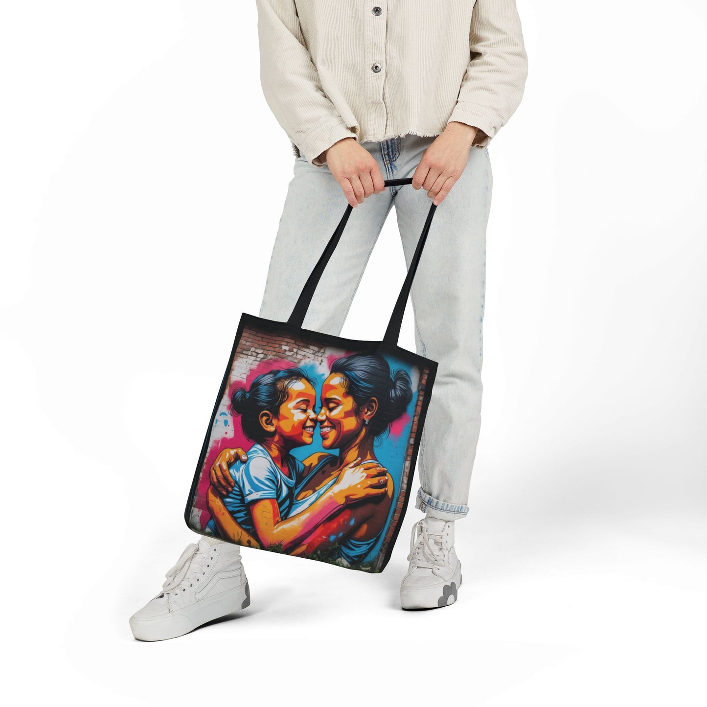 Artistic Surge - Eco-Friendly Canvas Tote Bag - SMILING HUG