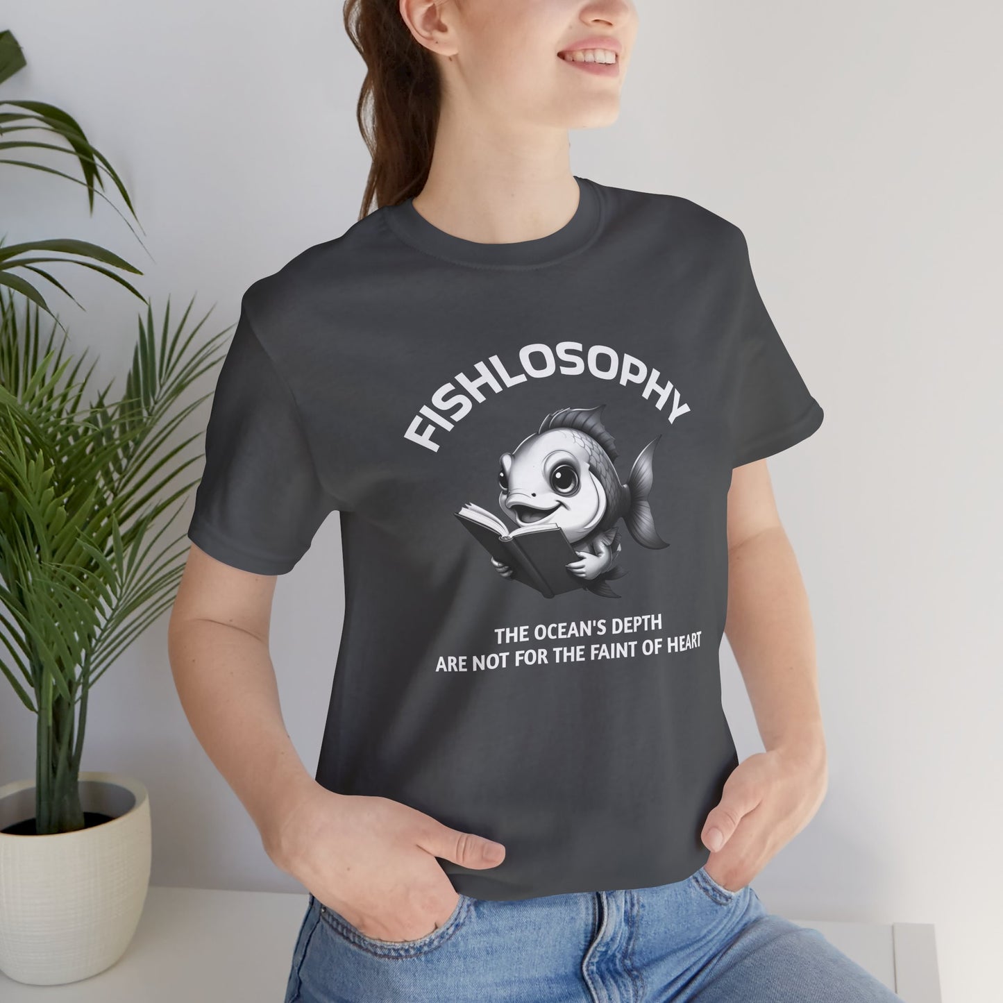 Fishlosophy Unisex Jersey Short Sleeve Tee – The Ocean' depth is not for the faint of heart