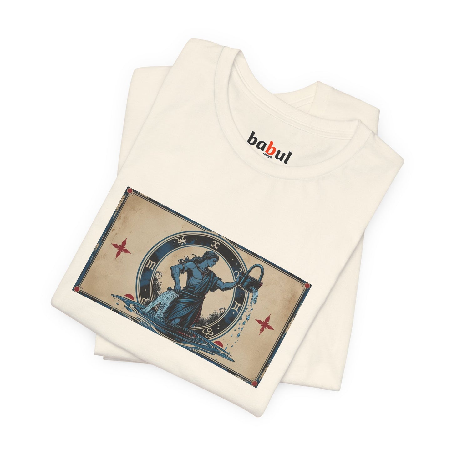 Aquarius - Gothic Zodiac T-Shirt. Zodiac in the Shadows