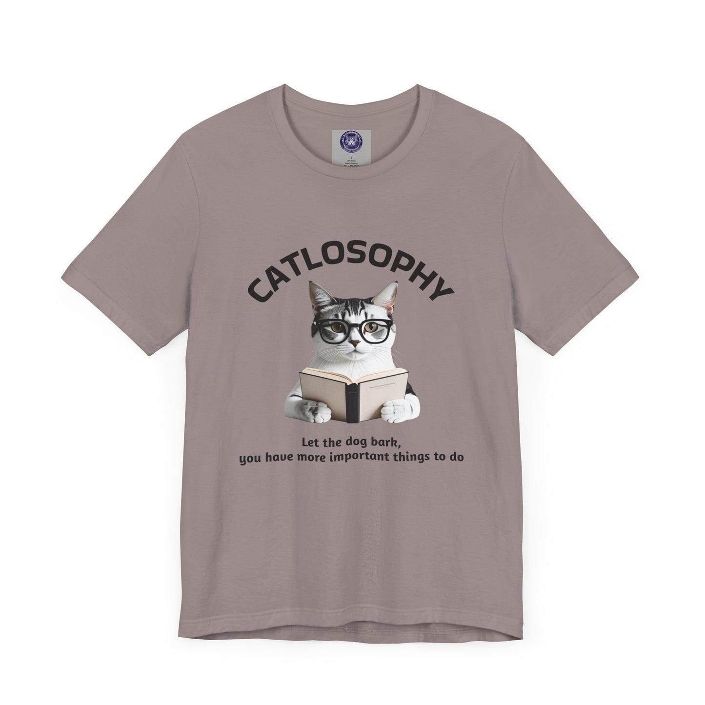 Catlosophy Unisex Jersey Short Sleeve Tee – "Let the dog bark" Design