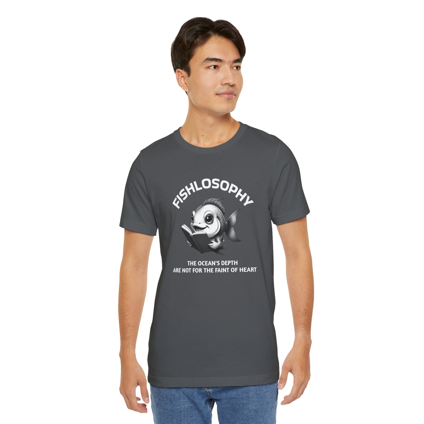 Fishlosophy Unisex Jersey Short Sleeve Tee – The Ocean' depth is not for the faint of heart