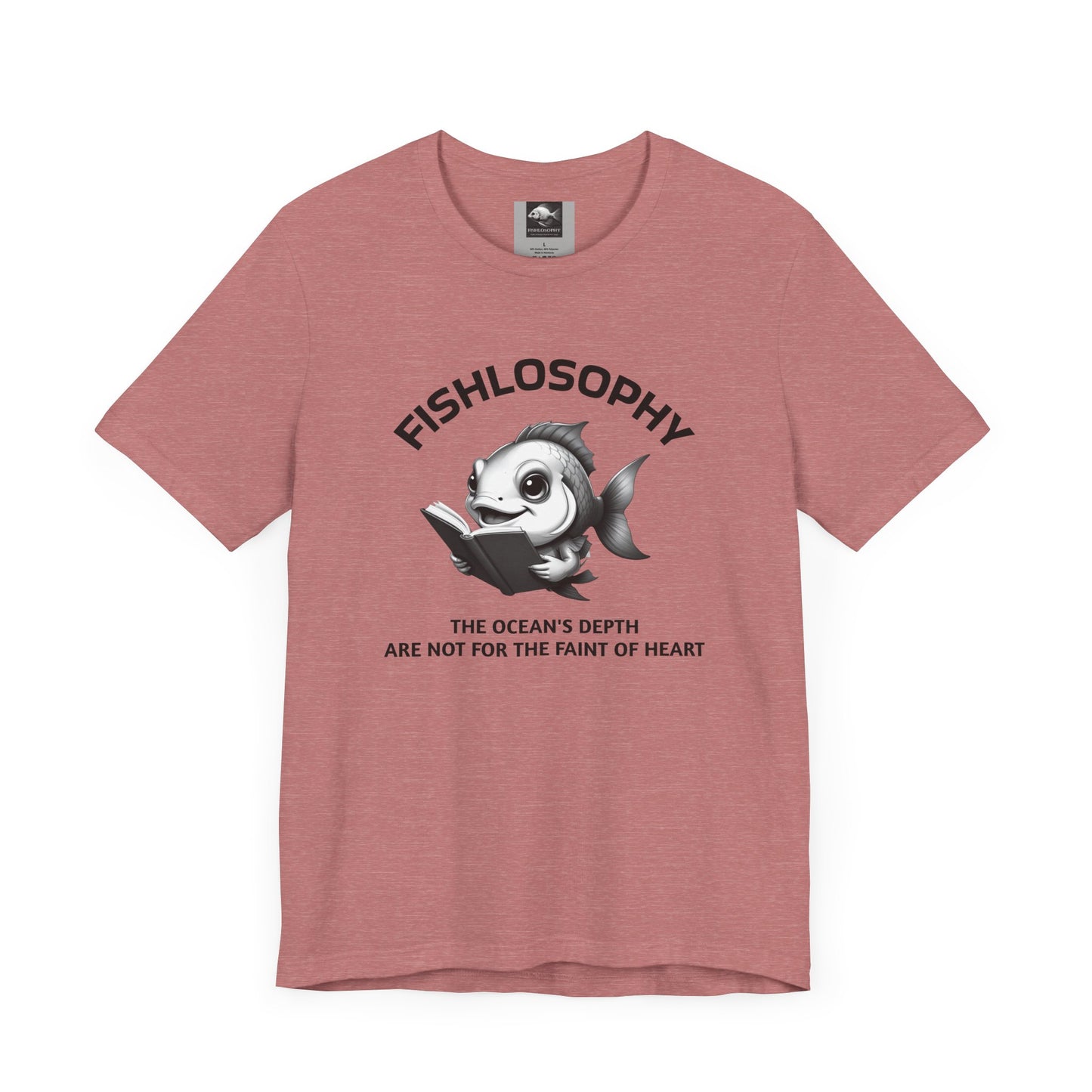 Fishlosophy Unisex Jersey Short Sleeve Tee – The Ocean' depth is not for the faint of heart