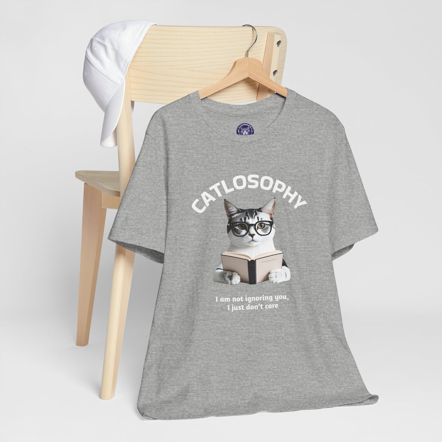 Catlosophy Unisex Jersey Short Sleeve Tee – "I am not ignoring you" Design