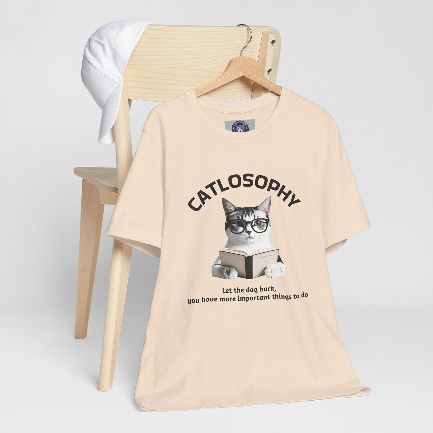 Catlosophy Unisex Jersey Short Sleeve Tee – "Let the dog bark" Design