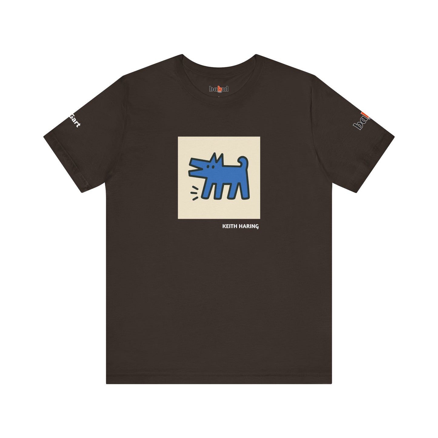 DOGART Unisex Jersey Dog T-Shirt - KEITH HARING - Iconic Painting Reimagined with Dogs