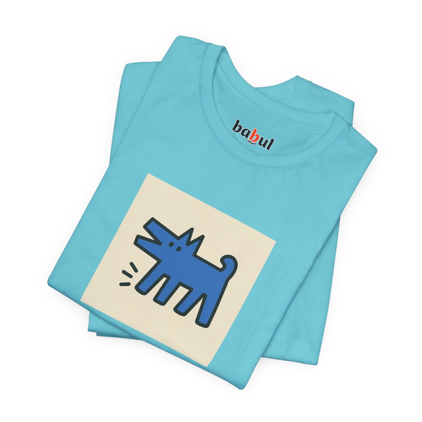 DOGART Unisex Jersey Dog T-Shirt - KEITH HARING - Iconic Painting Reimagined with Dogs