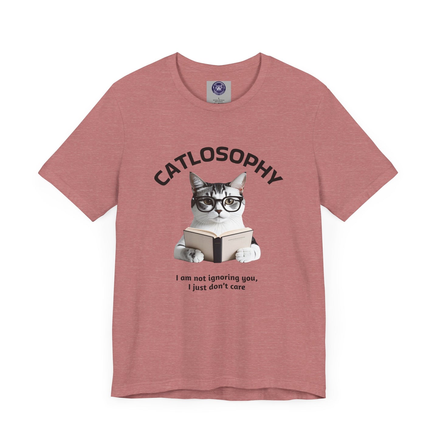 Catlosophy Unisex Jersey Short Sleeve Tee – "I am not ignoring you" Design