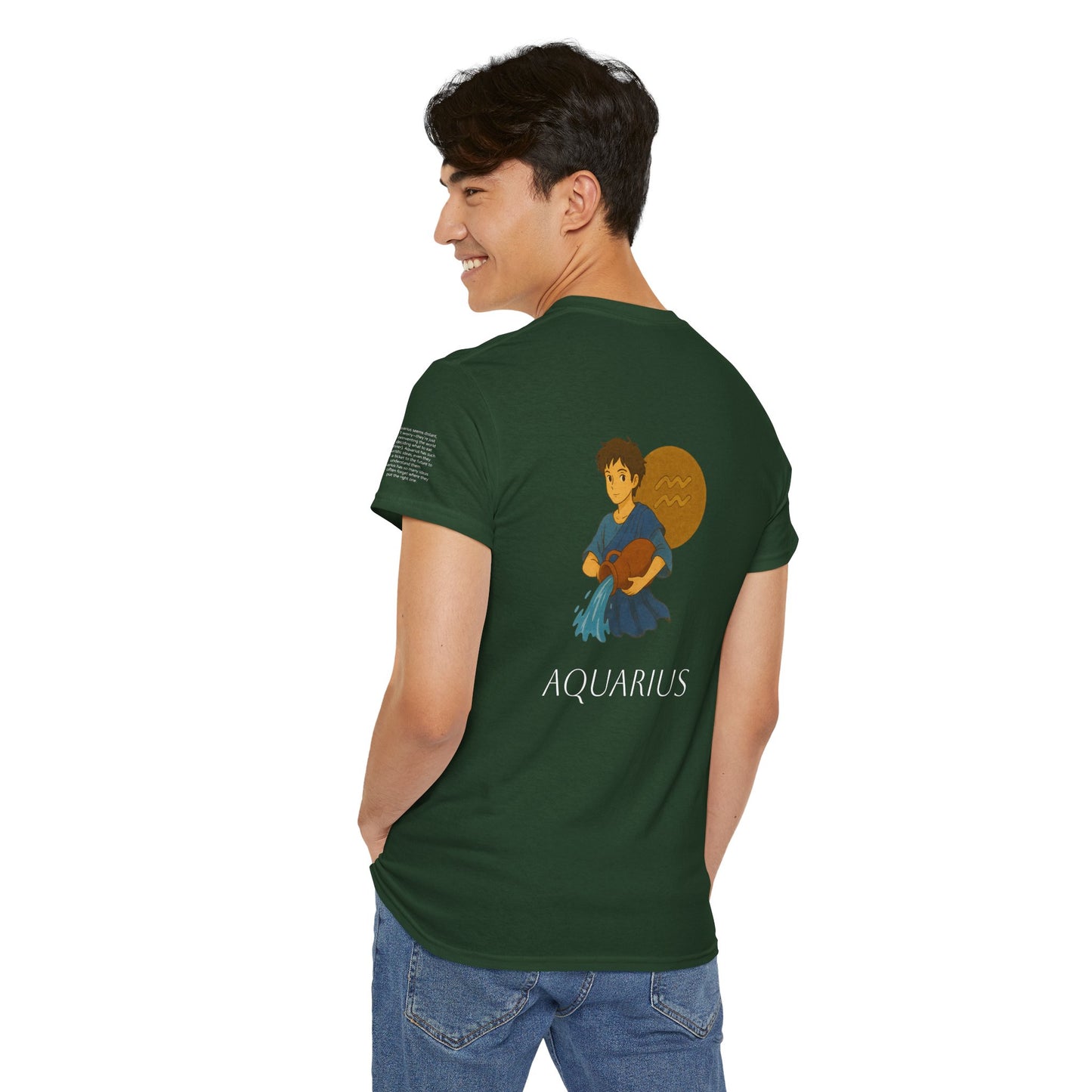 AQUARIUS - Dreamy Zodiac T-Shirts – The Magic of the Stars in Ghibli Style