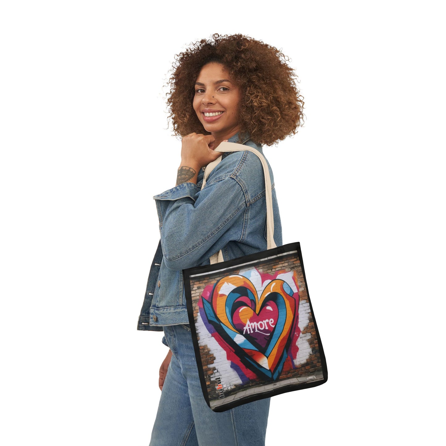 Artistic Surge - Eco-Friendly Canvas Tote Bag - HEART