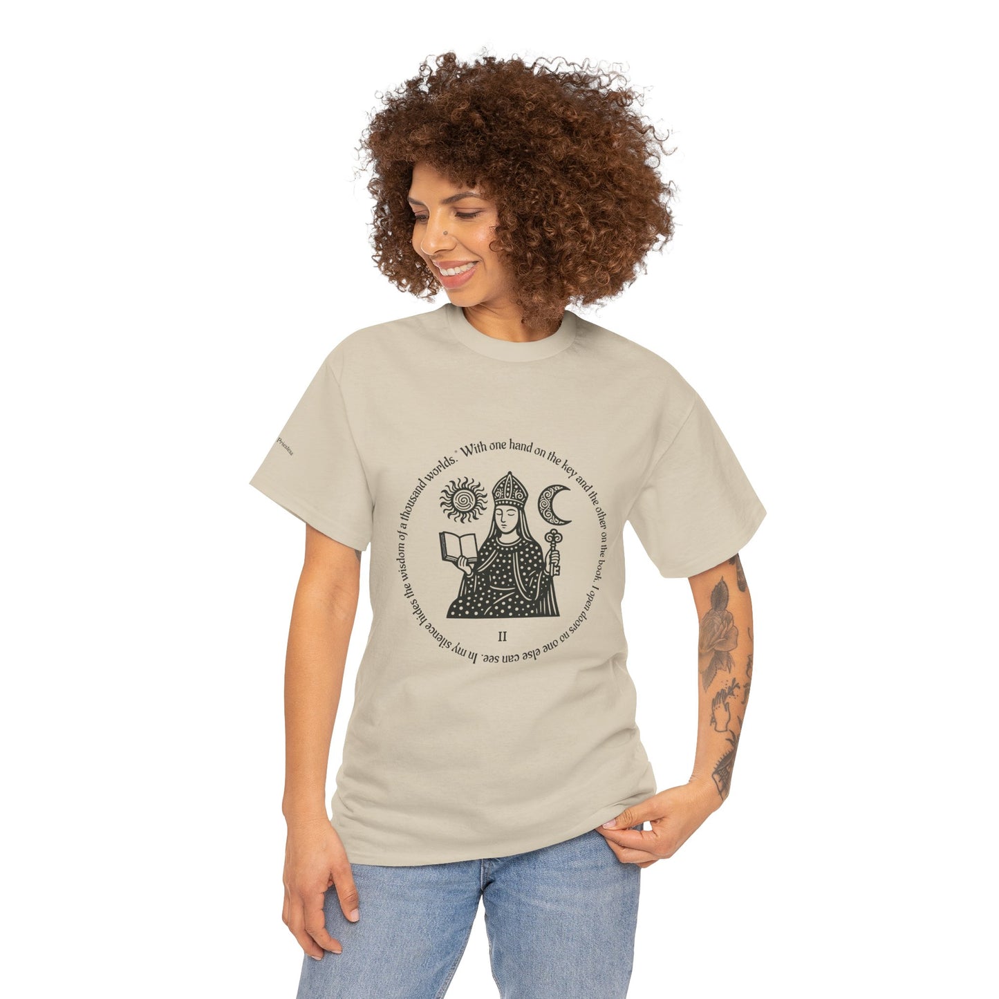 The High Priestess - ArcanaPop T-Shirt – Where Tarot Magic Meets Pop Art