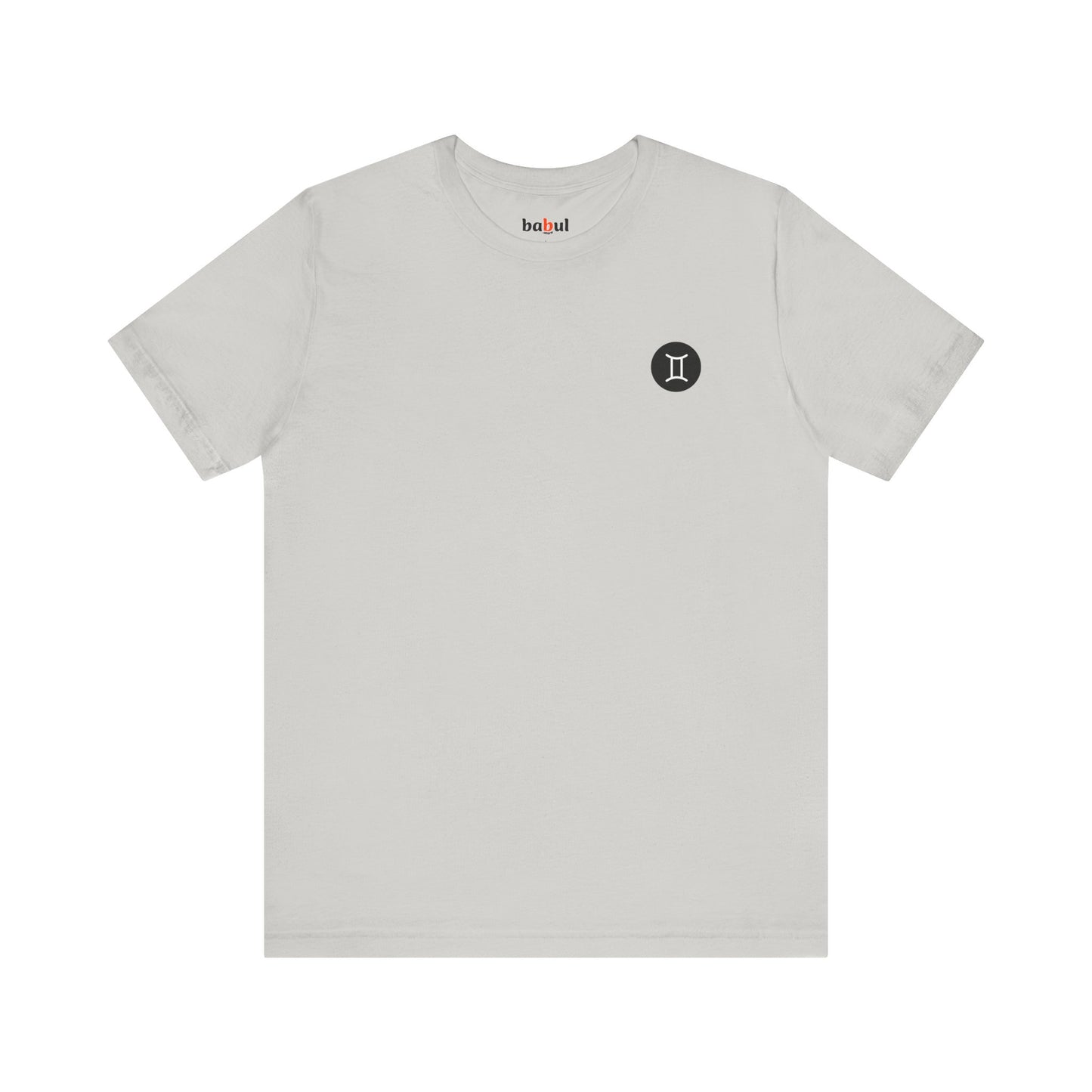 Gemini - Gothic Zodiac T-Shirt. Blue graphic on the back. Zodiac in the Shadows