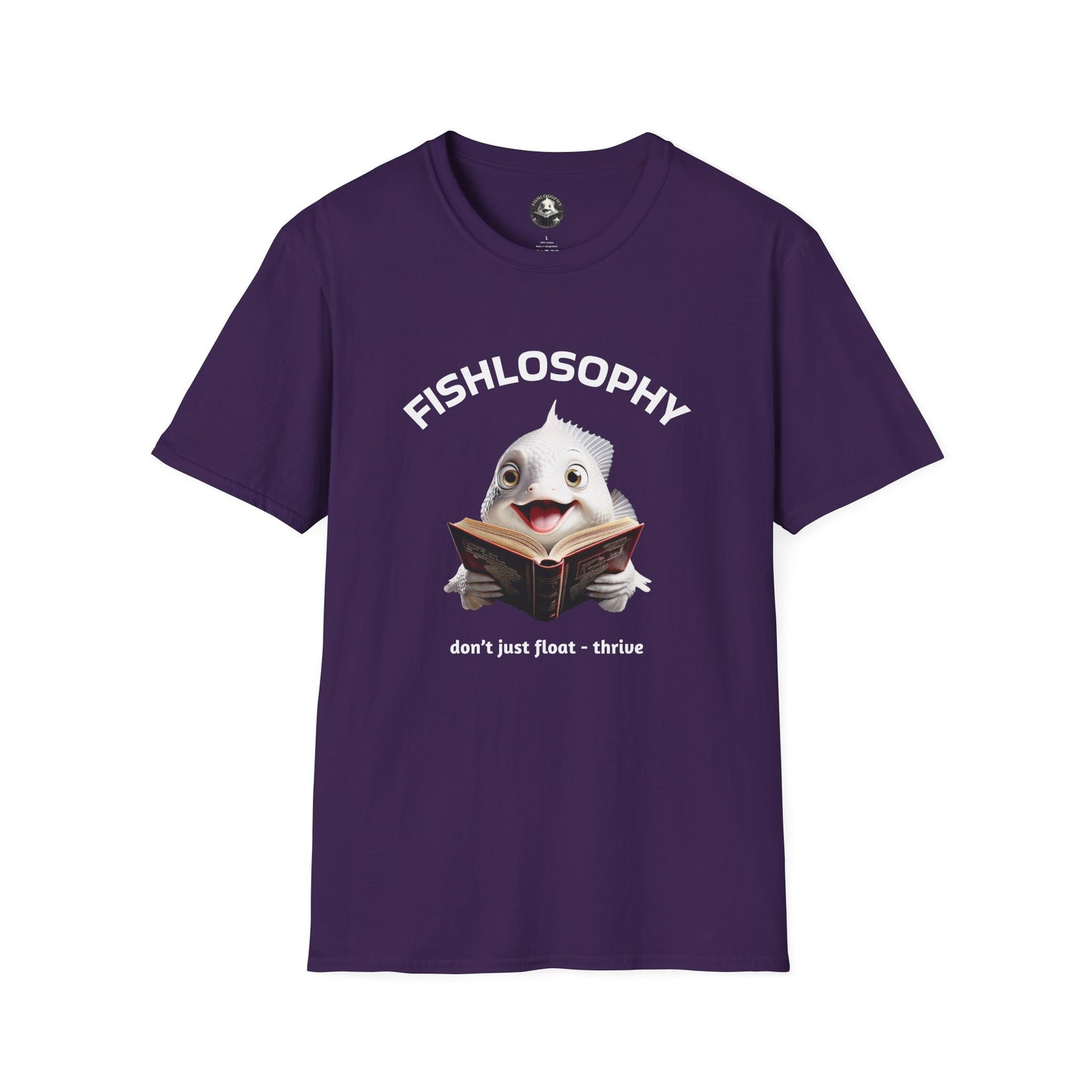 Fishlosophy Unisex T-Shirt - Ocean Vibes and Life's Questions Design - PEARLS OF WISDOM FROM THE FISH WORLD