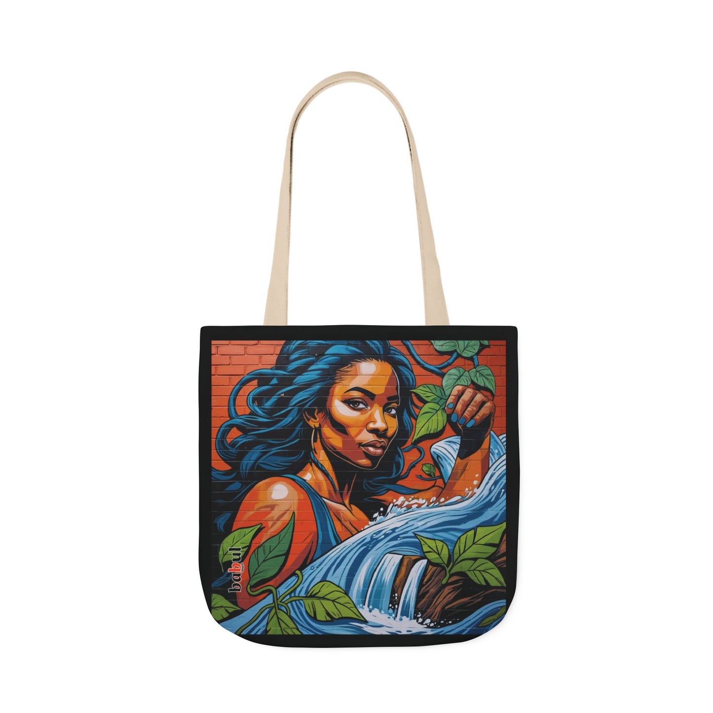 Artistic Surge - Eco-Friendly Canvas Tote Bag - WOMAN WITH WATER
