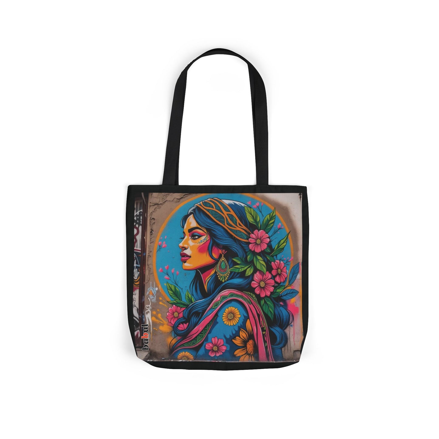 Artistic Surge - Eco-Friendly Canvas Tote Bag - FLOWERED WOMAN