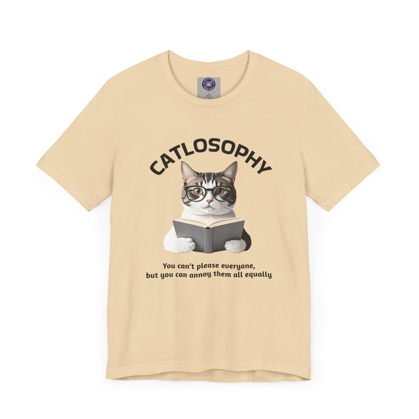 Catlosophy Unisex Jersey Maglietta a maniche corte – Design "Non puoi accontentare tutti"