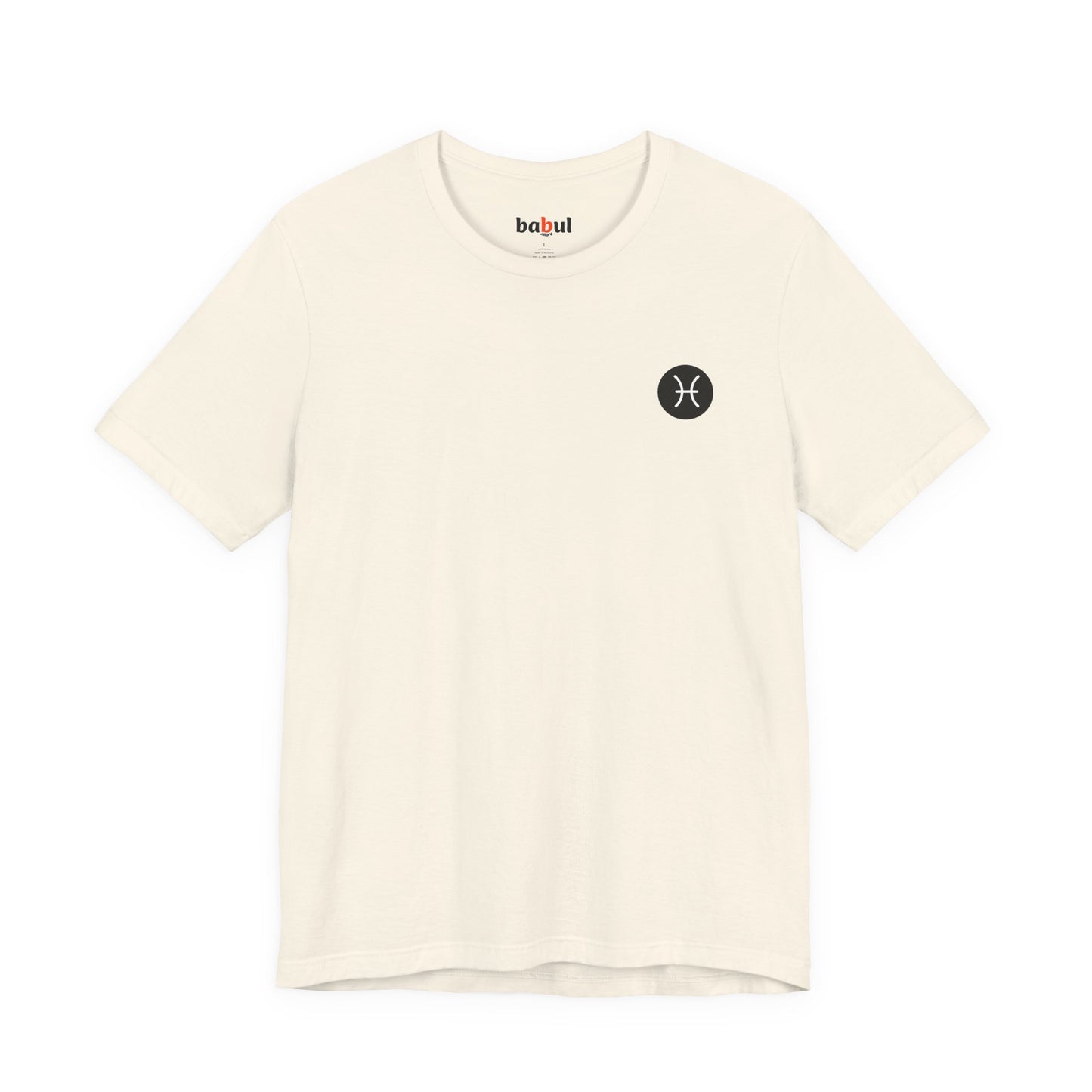 Pisces - Gothic Zodiac, Red Graphic on the back T-Shirt. Zodiac in the Shadows