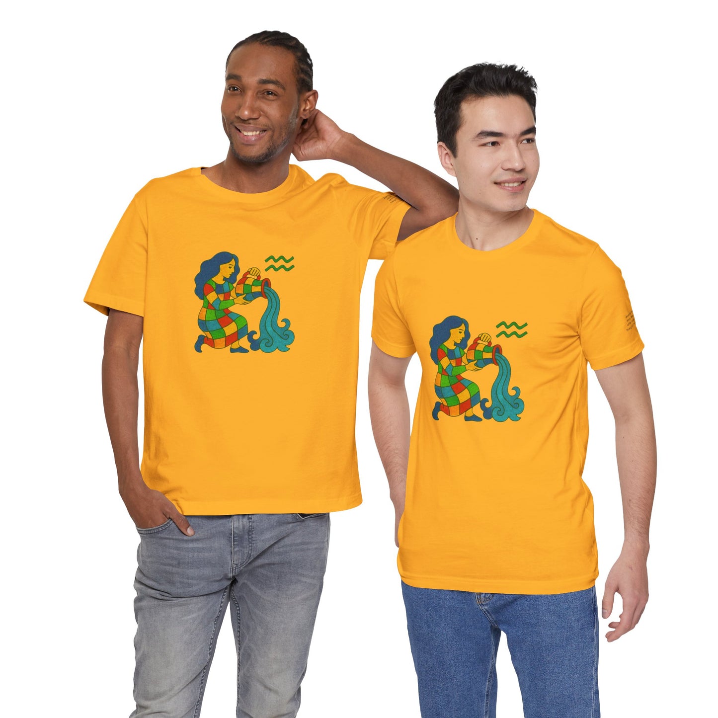 AQUARIUS - T-shirt, The Zodiac Signs According to Saint Phalle