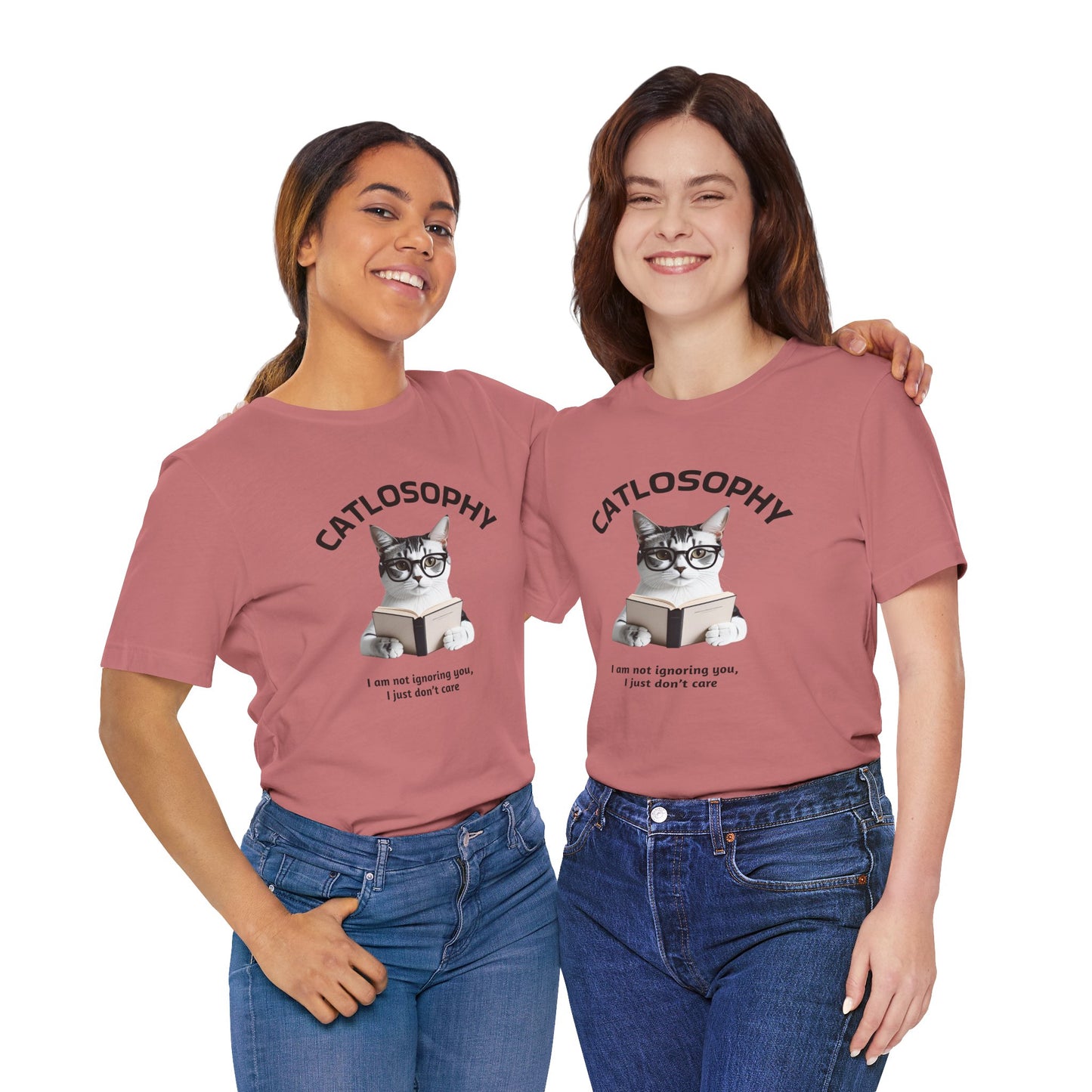 Catlosophy Unisex Jersey Short Sleeve Tee – "I am not ignoring you" Design