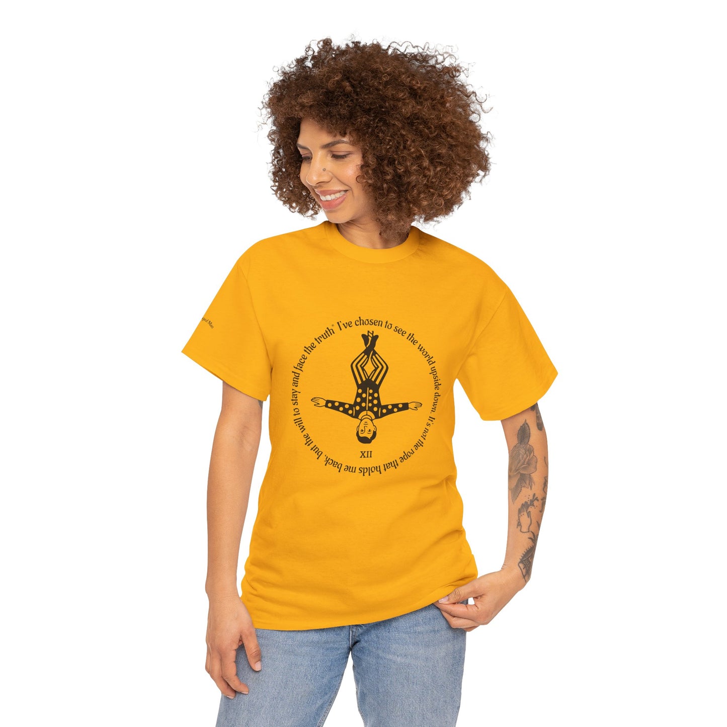 The Hanged Man - ArcanaPop T-Shirt – Where Tarot Magic Meets Pop Art