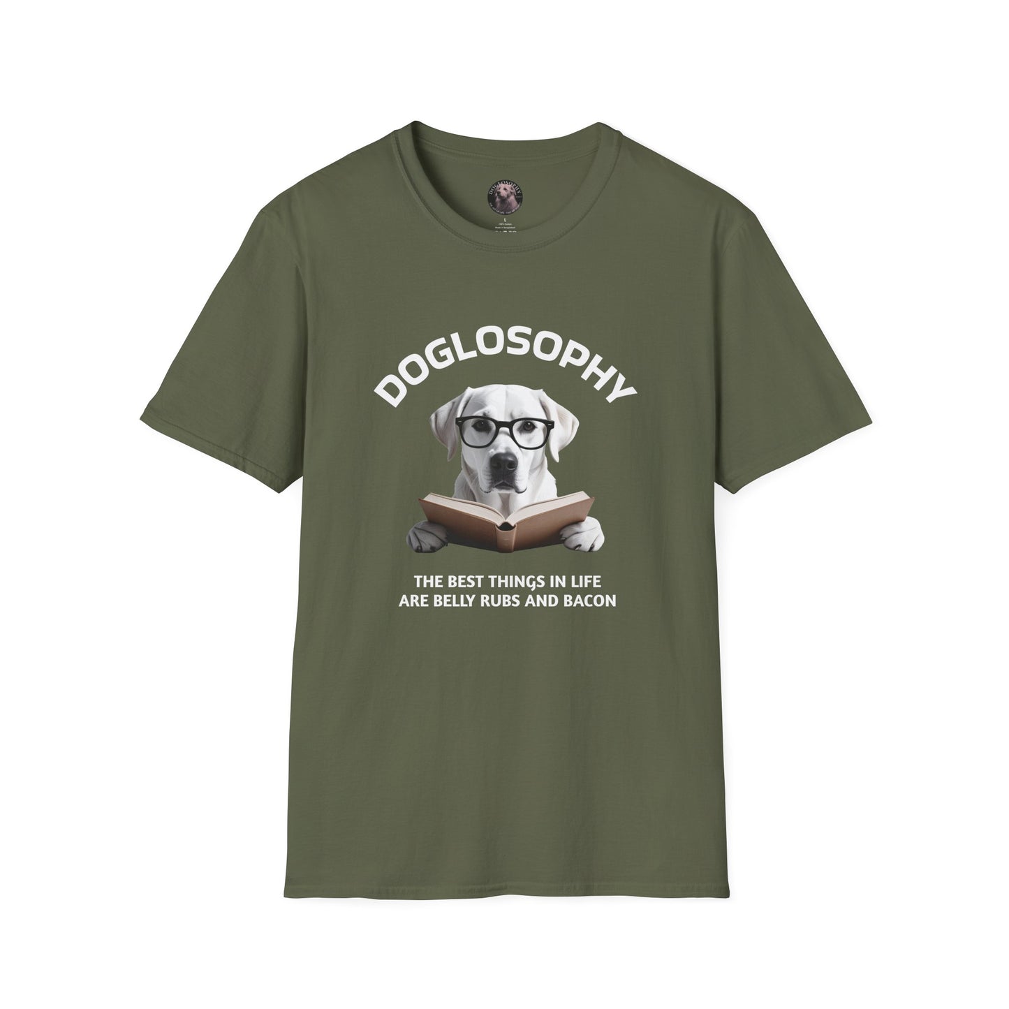 Doglosophy Unisex Softstyle T-Shirt - "The Best Things in Life" Design