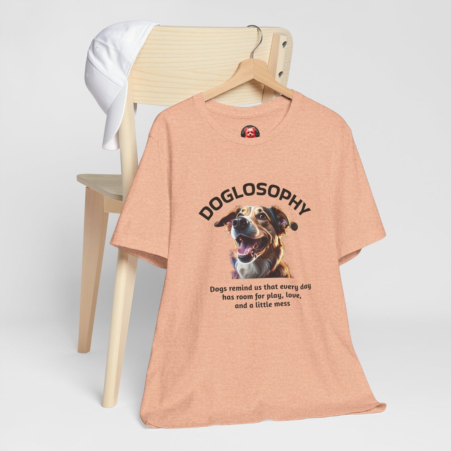 Doglosophy Unisex Jersey Short Sleeve Tee – "Dog Remind Us" Design