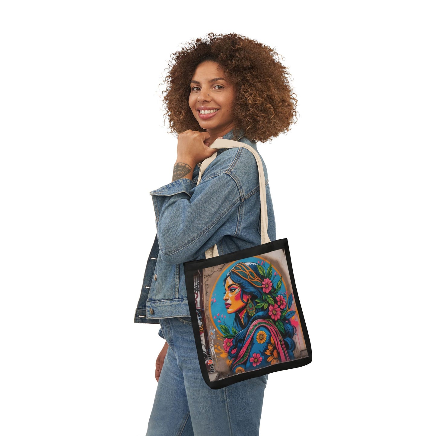 Artistic Surge - Eco-Friendly Canvas Tote Bag - FLOWERED WOMAN