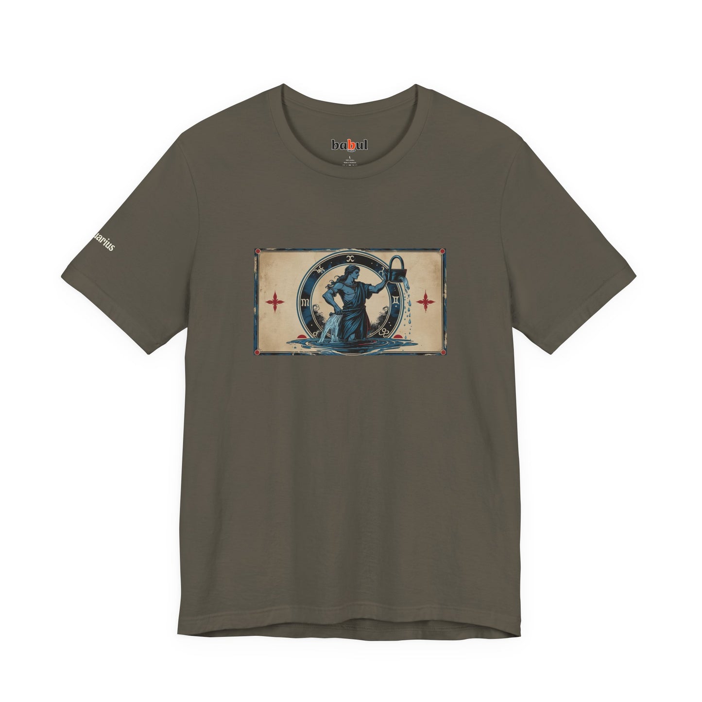 Aquarius - Gothic Zodiac T-Shirt. Zodiac in the Shadows