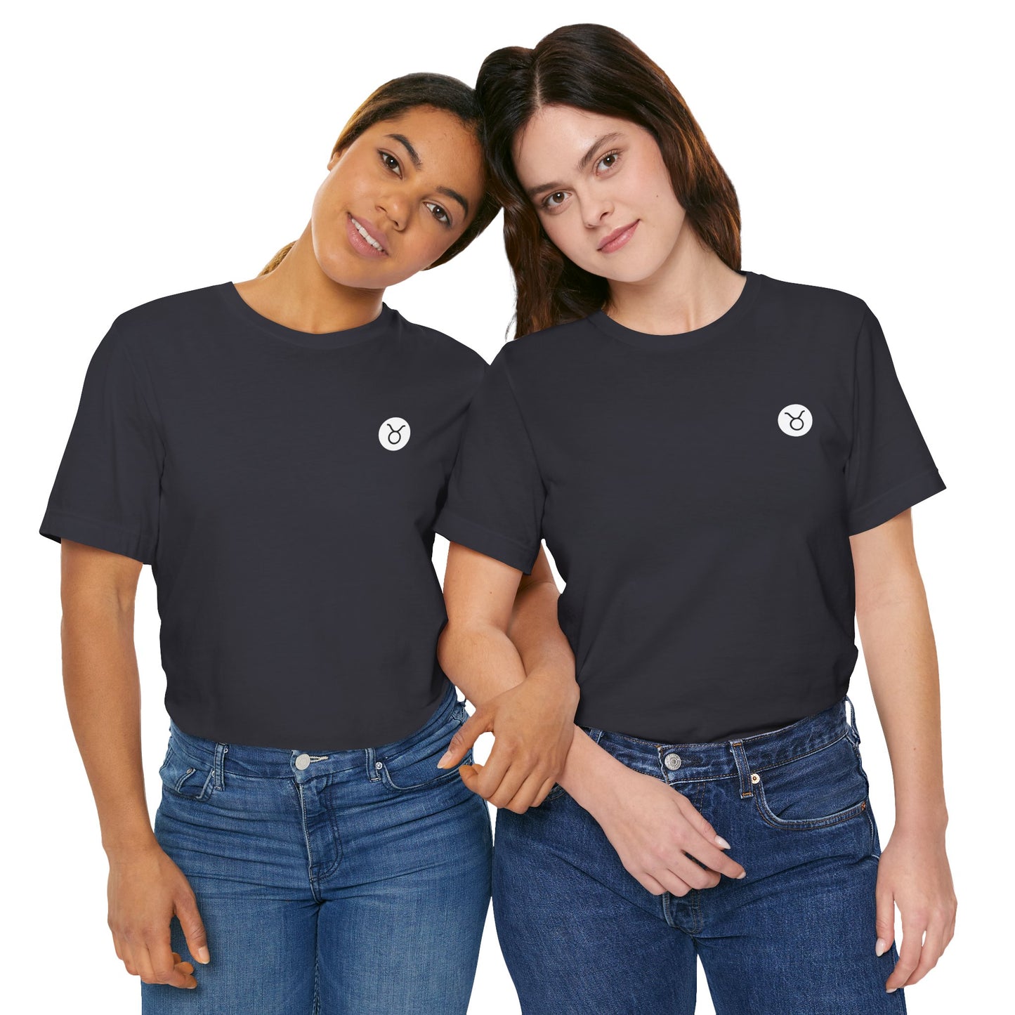 Taurus - Gothic Zodiac T-Shirt. Blue graphic on the back. Zodiac in the Shadows