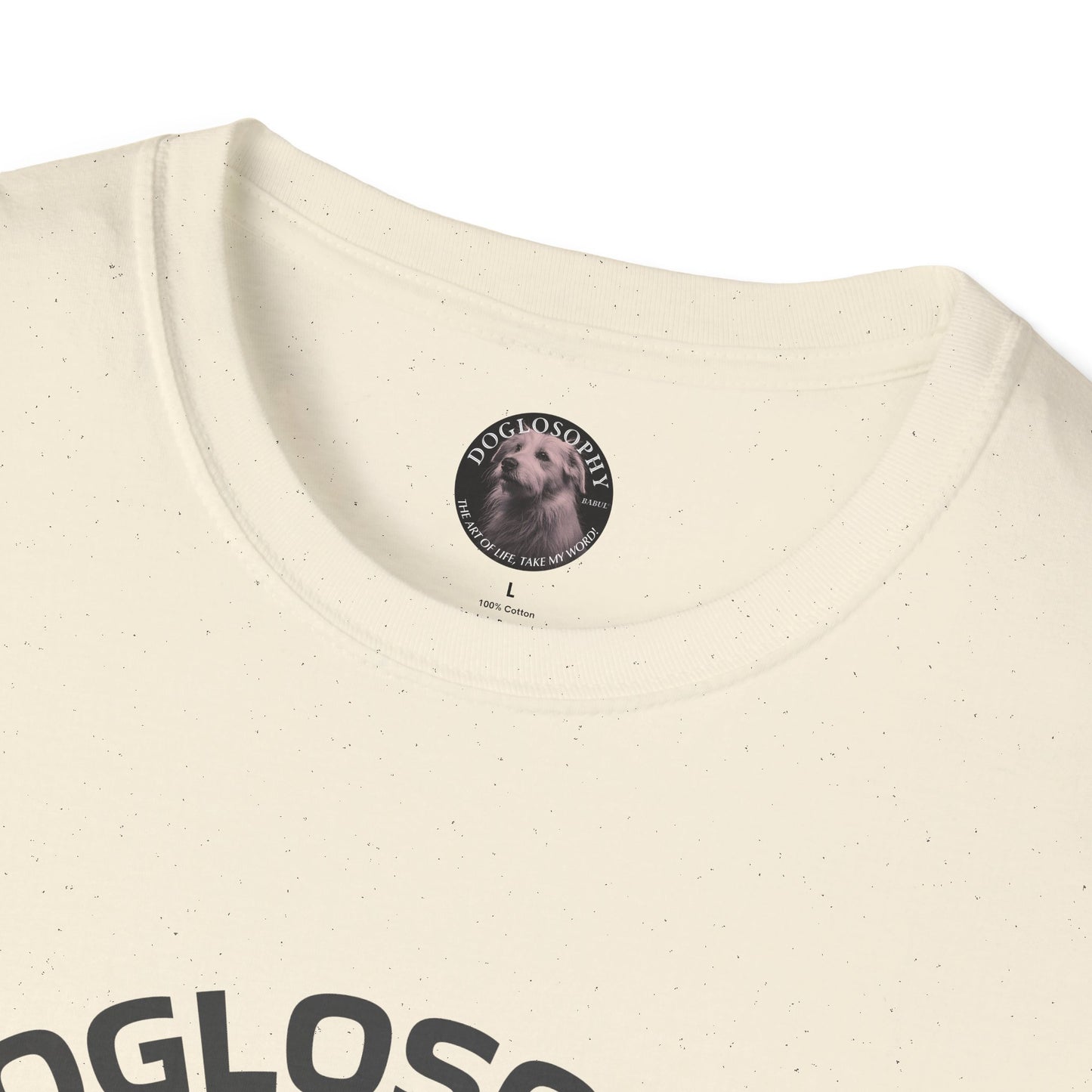 Doglosophy Unisex Softstyle T-Shirt - "Happiness is a Warm Sunbeam" Design