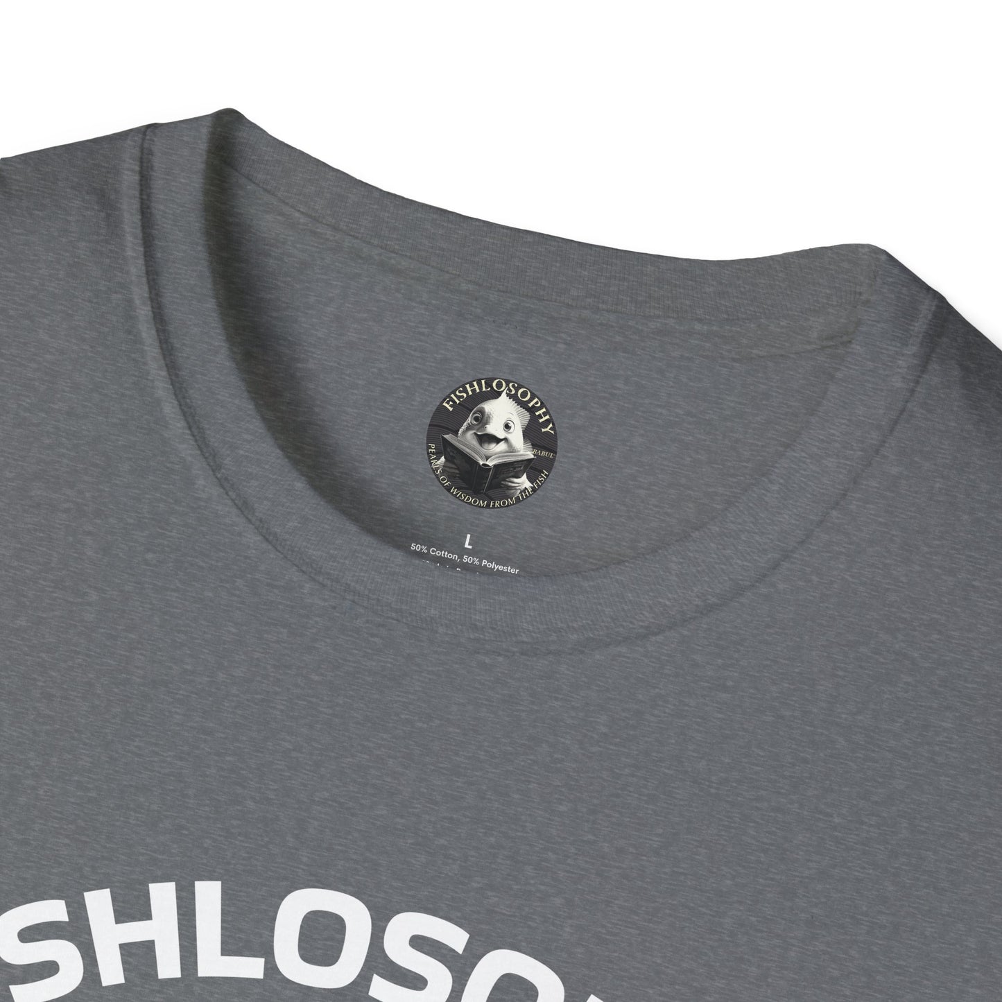Fishlosophy Unisex T-Shirt - Ocean Vibes and Life's Questions Design - PEARLS OF WISDOM FROM THE FISH WORLD