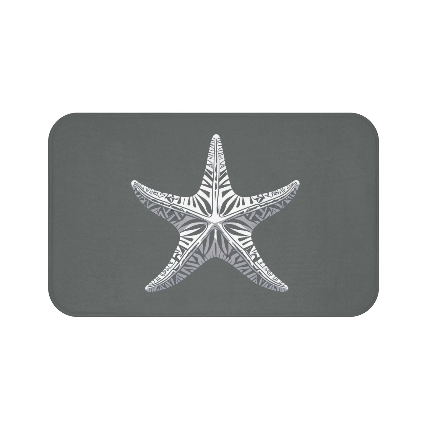 Tribal Bath Mat. Ocean Energy, Tribal Style