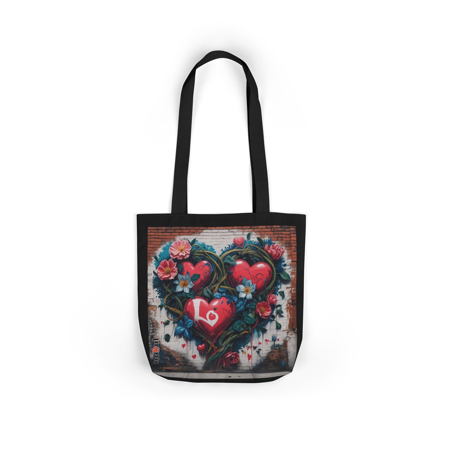Artistic Surge - Eco-Friendly Canvas Tote Bag - LOVE HEARTS