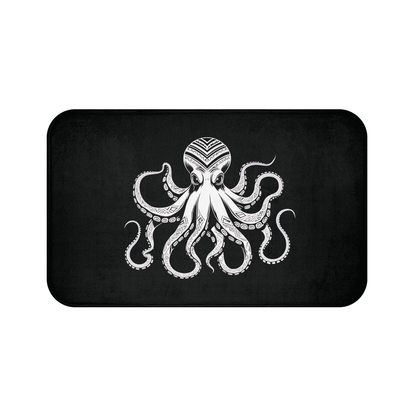 Tribal Bath Mat. Ocean Energy, Tribal Style