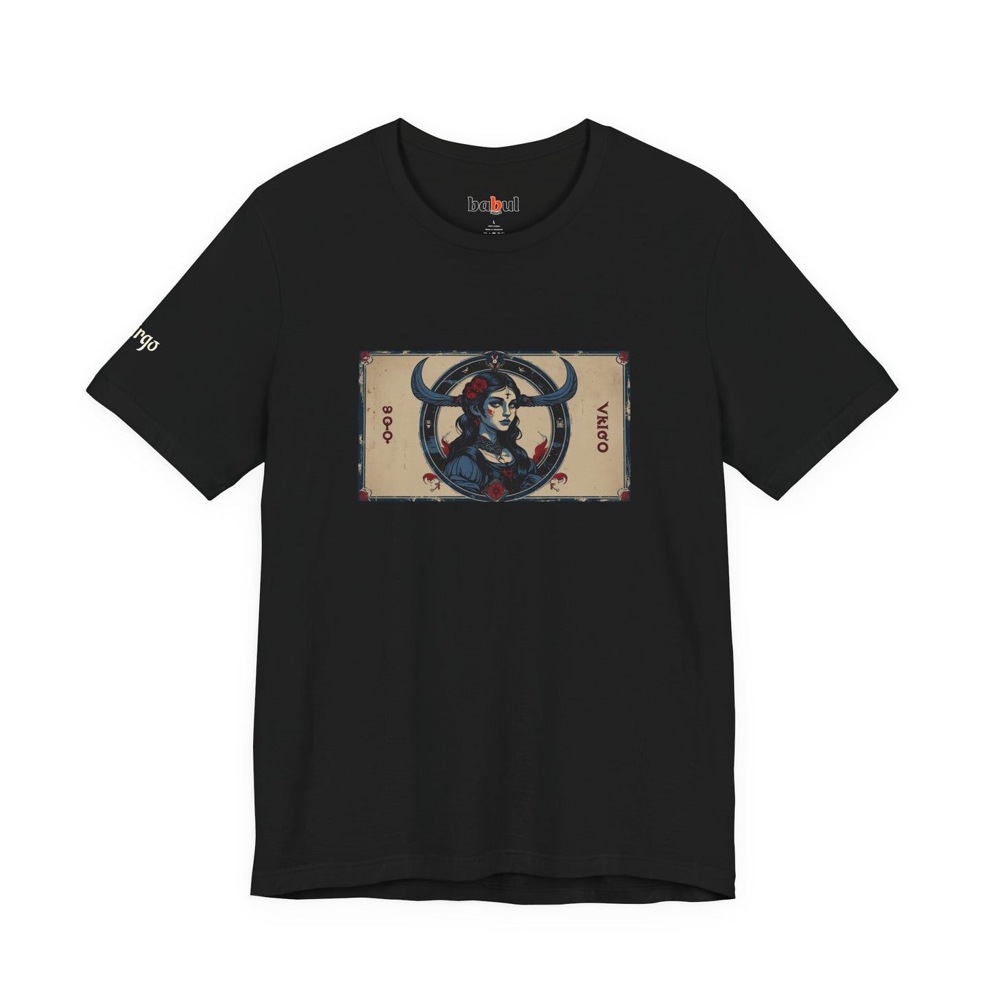 Virgo - Gothic Zodiac T-Shirt. Zodiac in the Shadows
