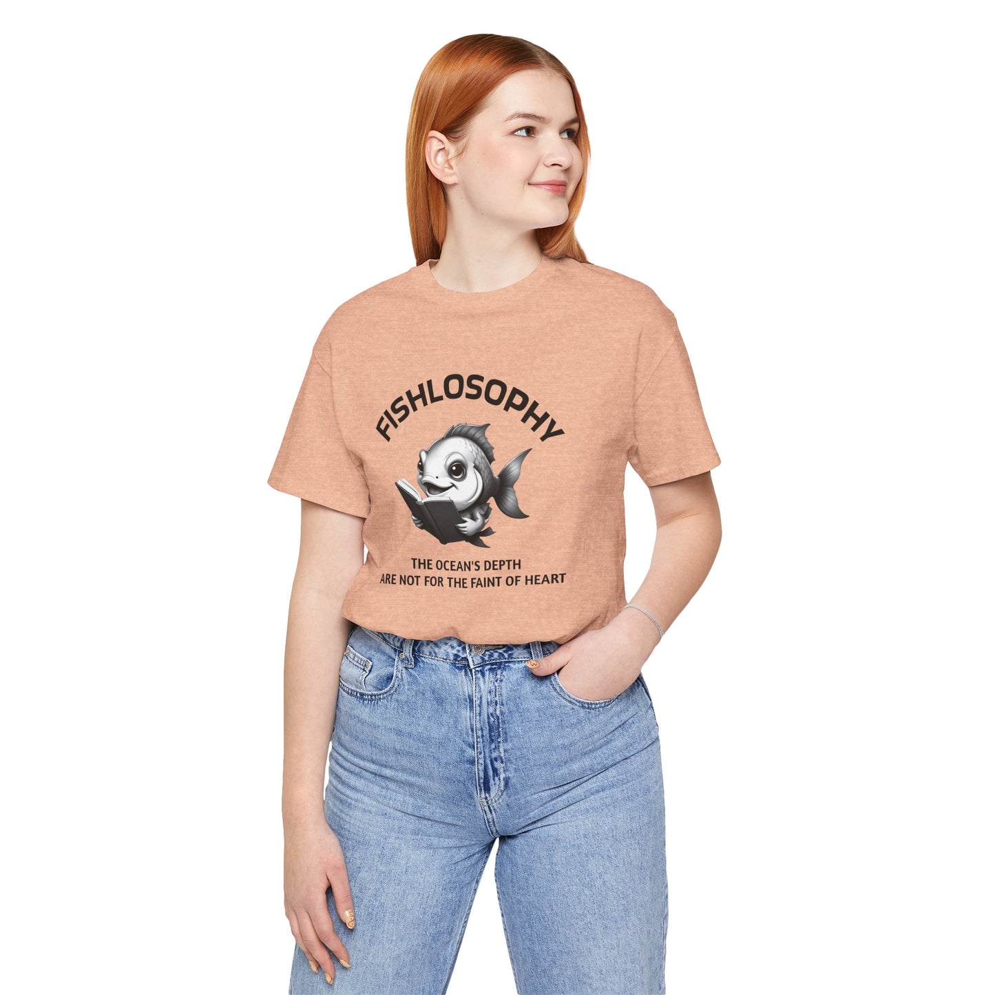Fishlosophy Unisex Jersey Short Sleeve Tee – The Ocean' depth is not for the faint of heart