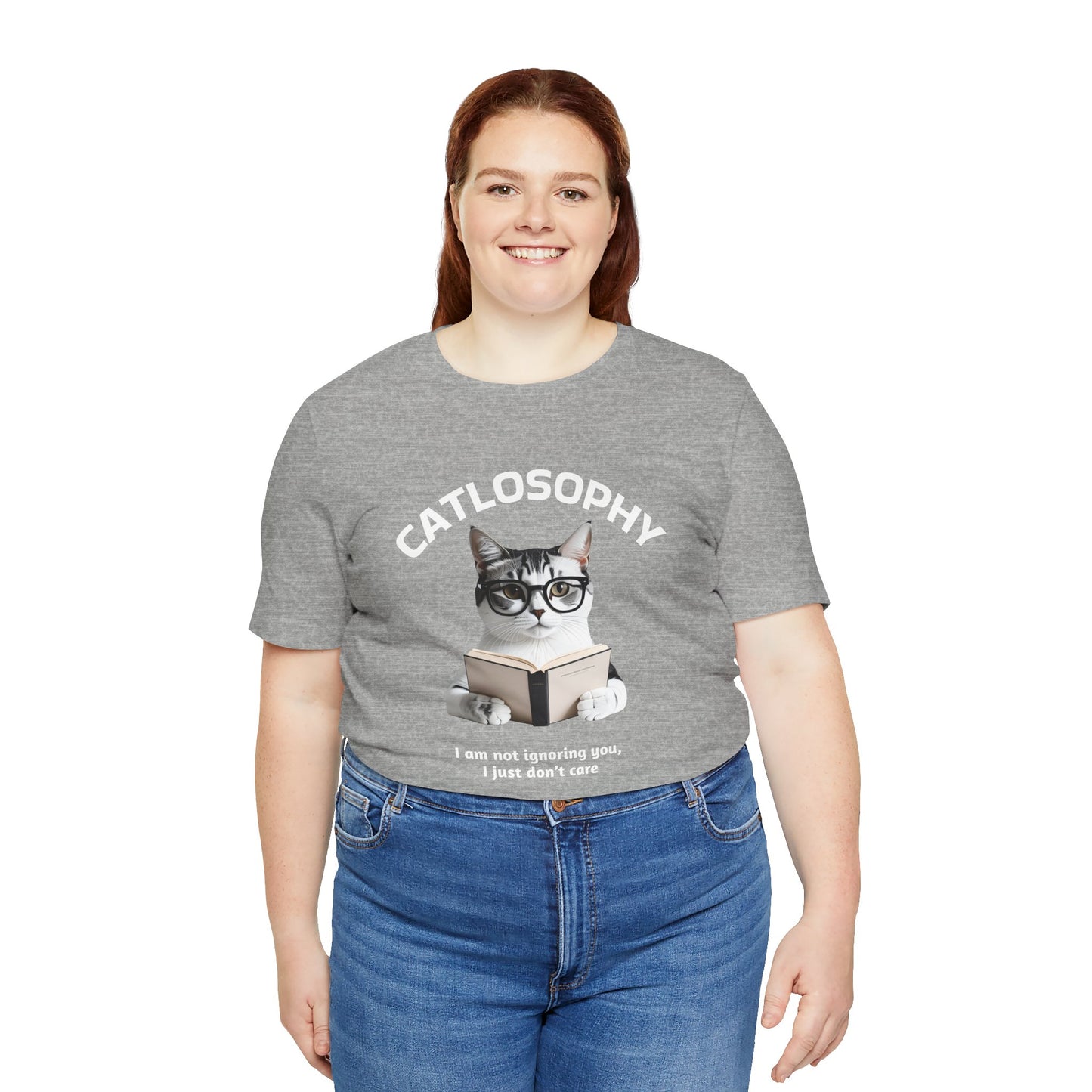 Catlosophy Unisex Jersey Short Sleeve Tee – "I am not ignoring you" Design