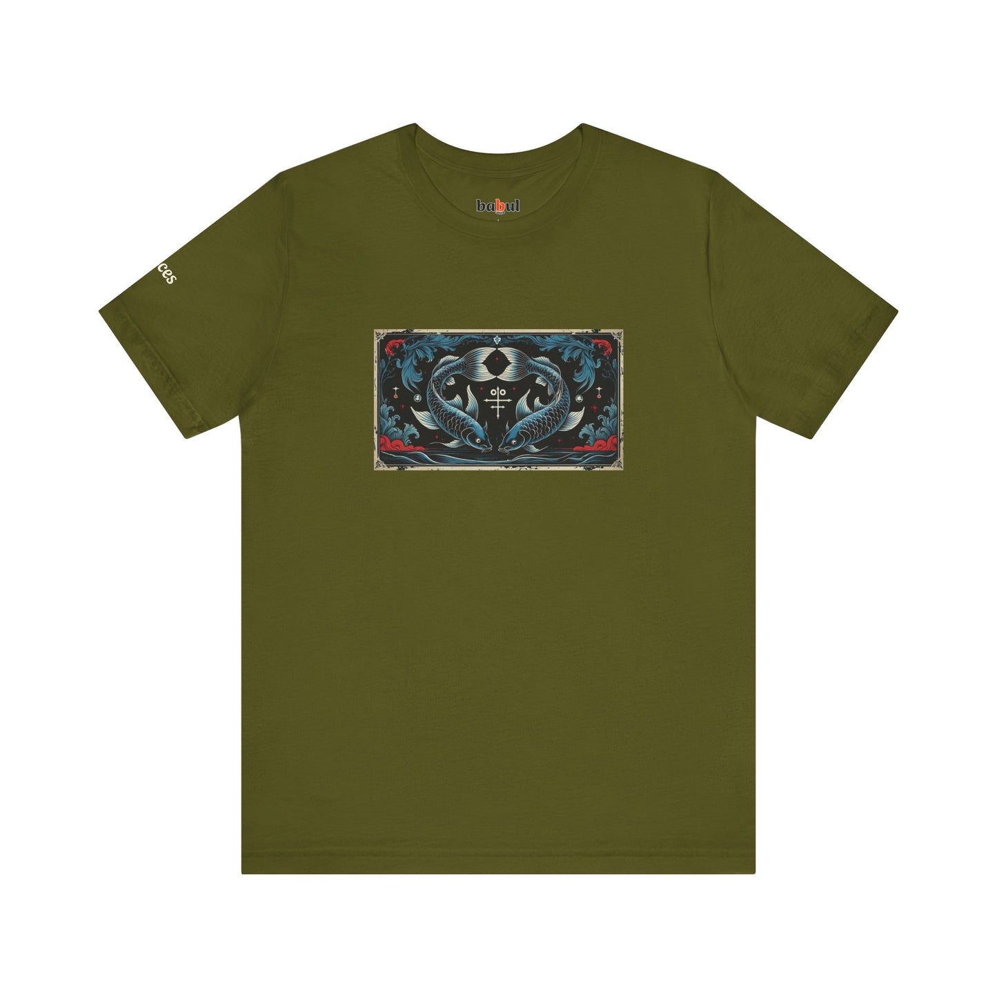 Pisces - Gothic Zodiac T-Shirt. Zodiac in the Shadows