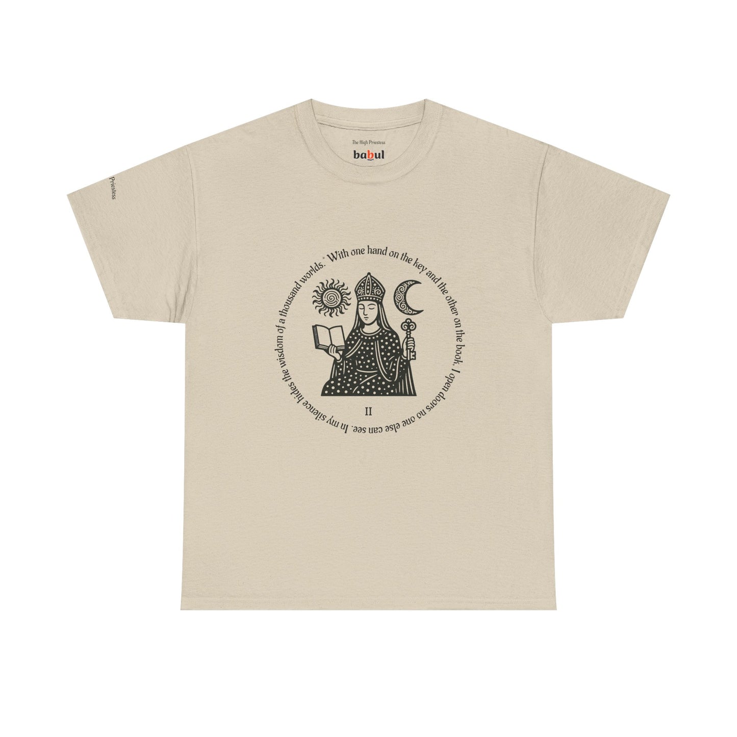 The High Priestess - ArcanaPop T-Shirt – Where Tarot Magic Meets Pop Art