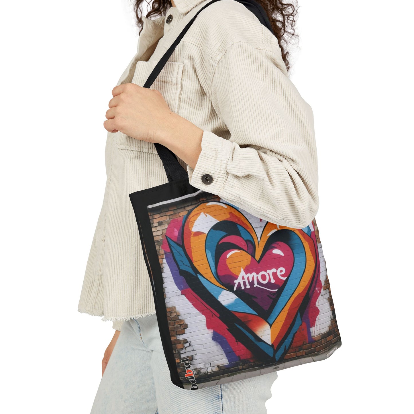 Artistic Surge - Eco-Friendly Canvas Tote Bag - HEART