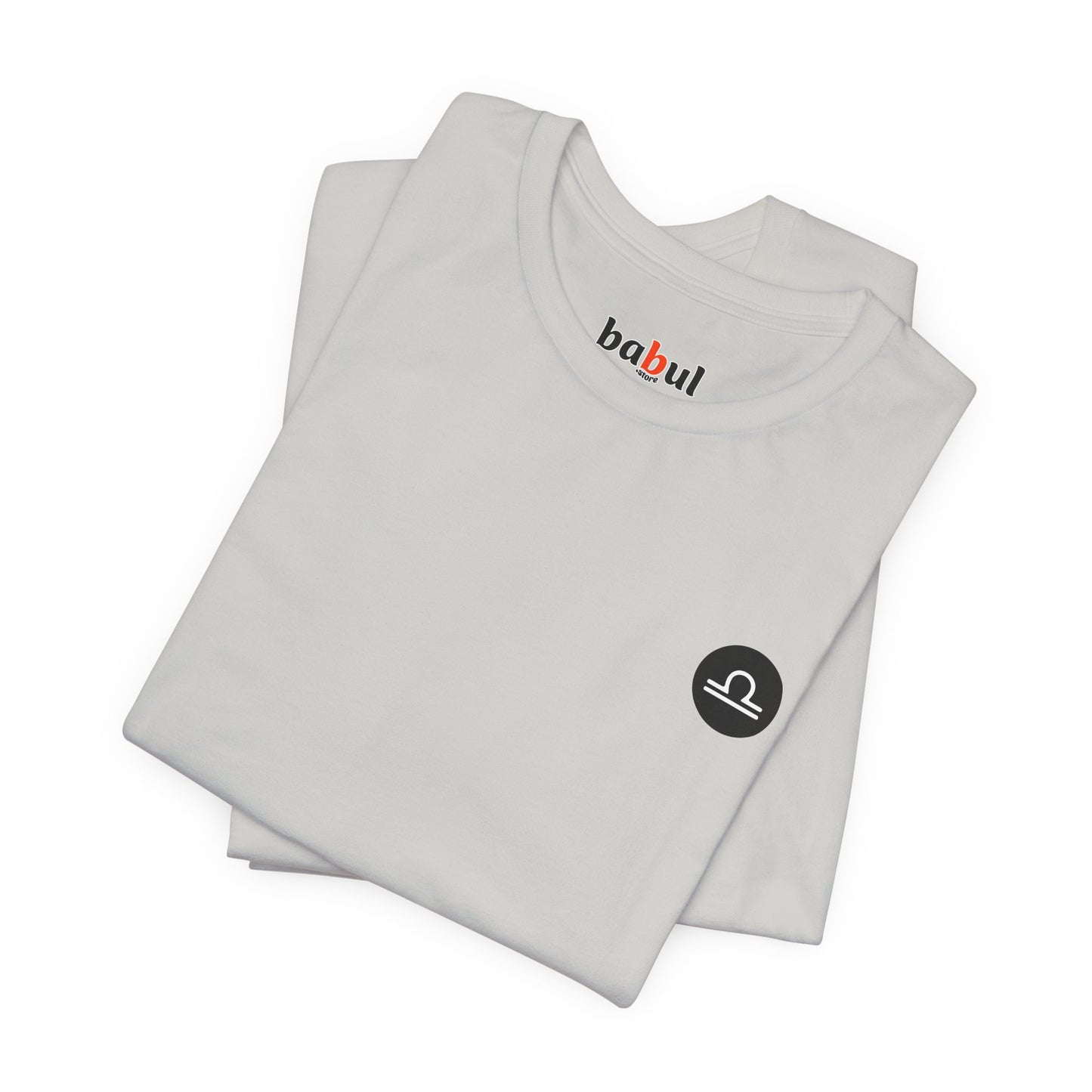 Libra - Gothic Zodiac, Red Graphic on the back T-Shirt. Zodiac in the Shadows