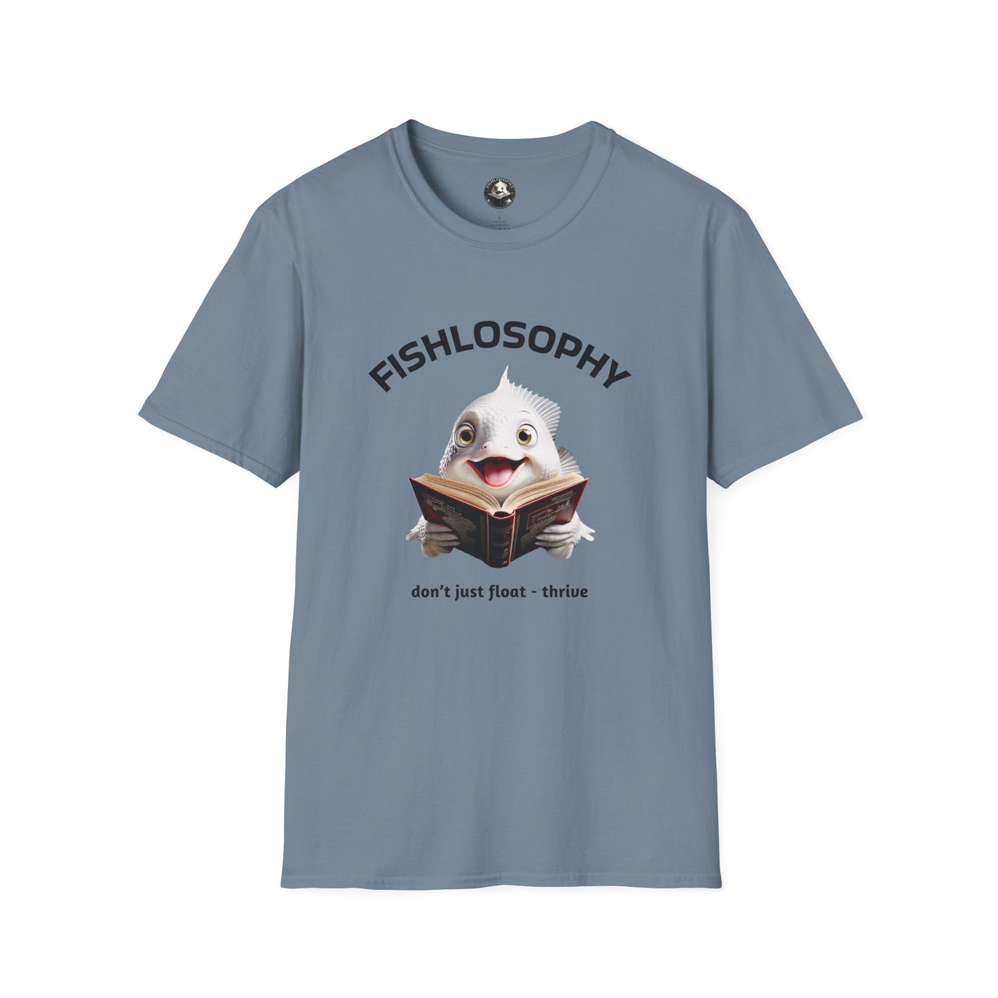 Fishlosophy Unisex T-Shirt - Ocean Vibes and Life's Questions Design - PEARLS OF WISDOM FROM THE FISH WORLD