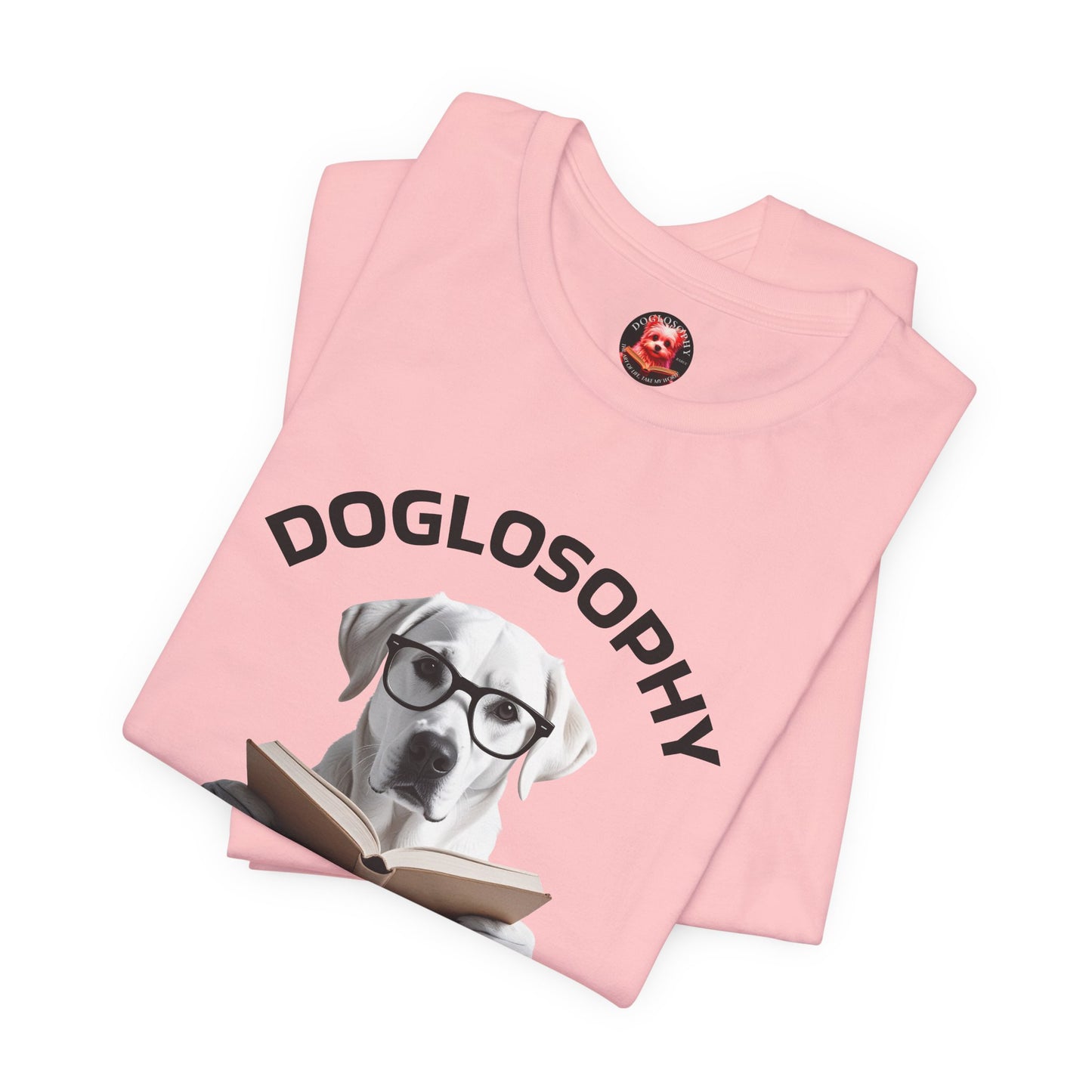 Doglosophy Unisex Jersey Short Sleeve Tee – "Dogs don't have all the answers" Design