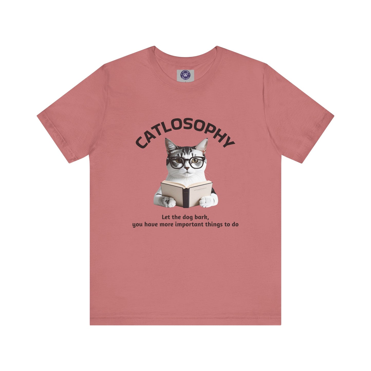 Catlosophy Unisex Jersey Short Sleeve Tee – "Let the dog bark" Design