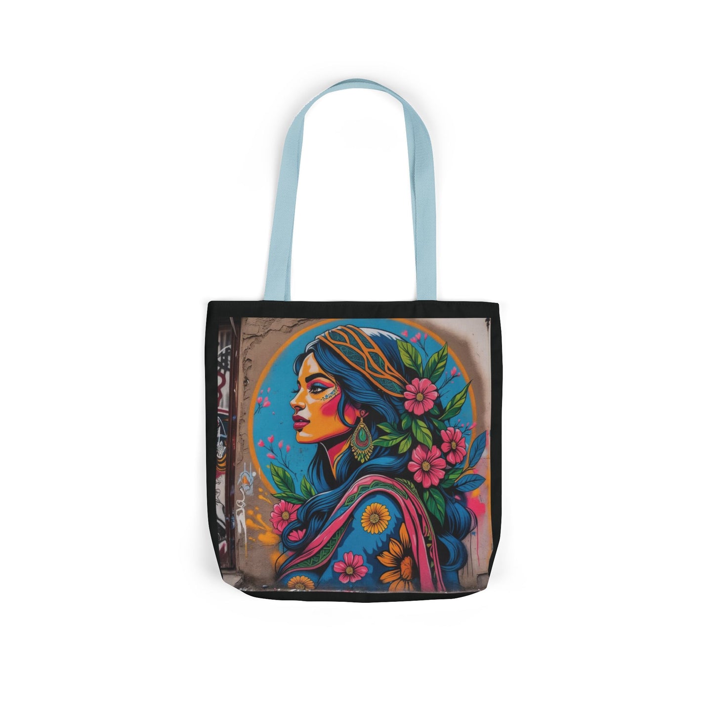 Artistic Surge - Eco-Friendly Canvas Tote Bag - FLOWERED WOMAN
