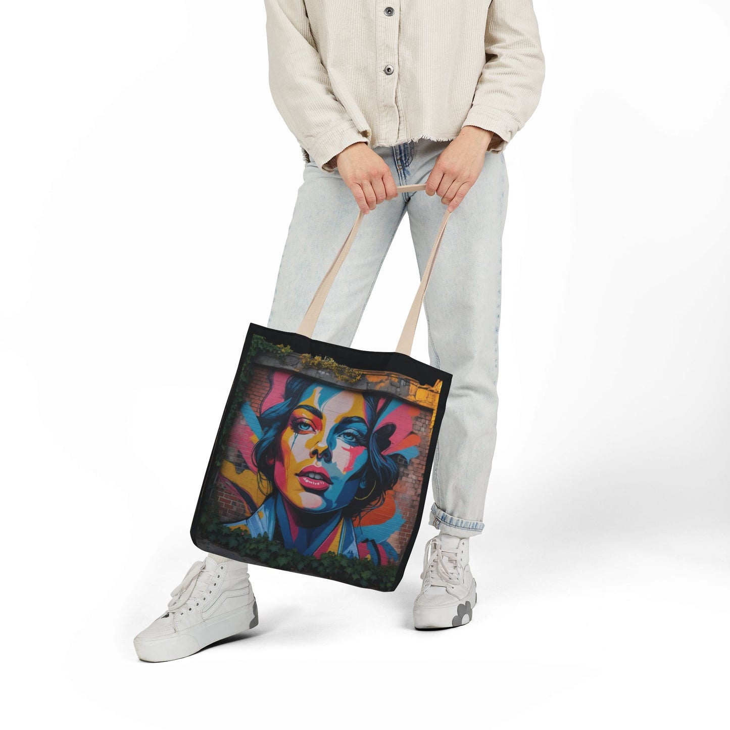 Artistic Surge - Eco-Friendly Canvas Tote Bag - FEMALE FACE