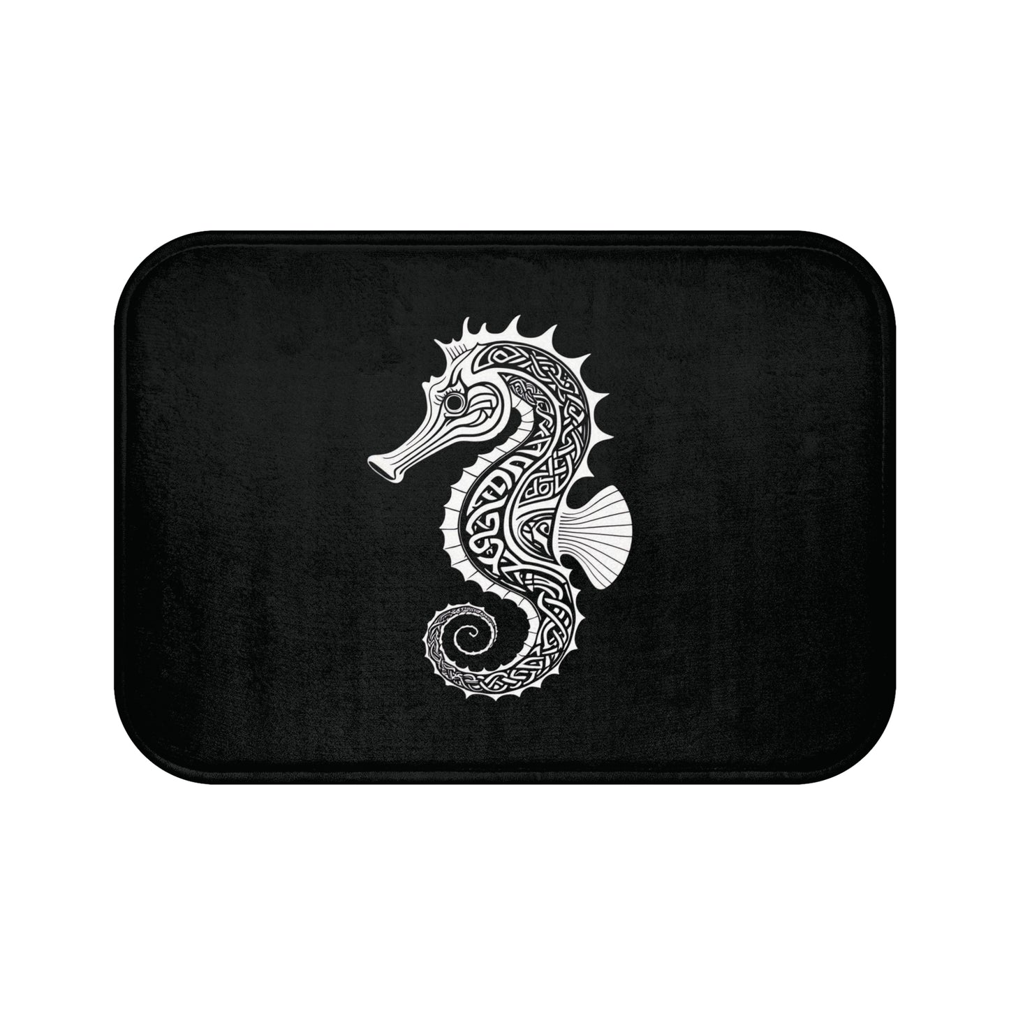 Tribal Bath Mat. Ocean Energy, Tribal Style