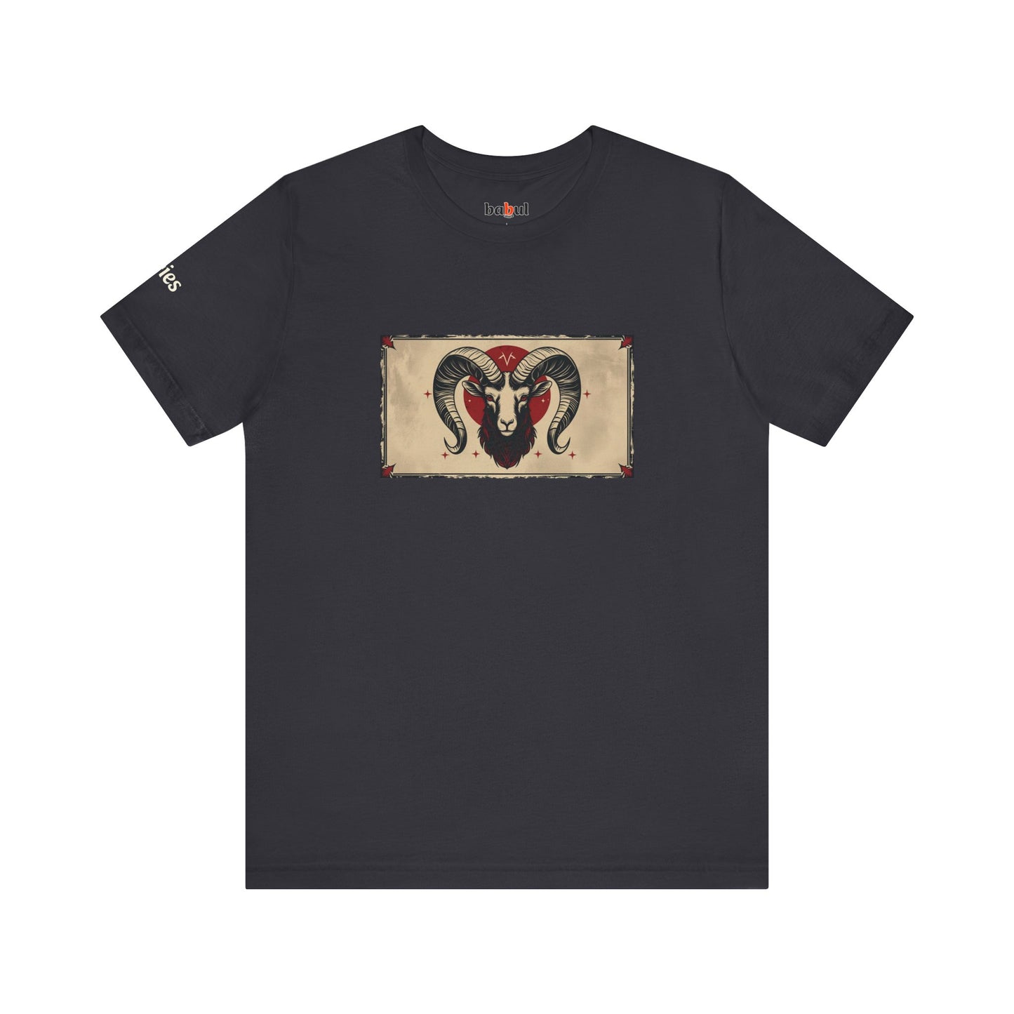Aries - Gothic Zodiac T-Shirt. Zodiac in the Shadows