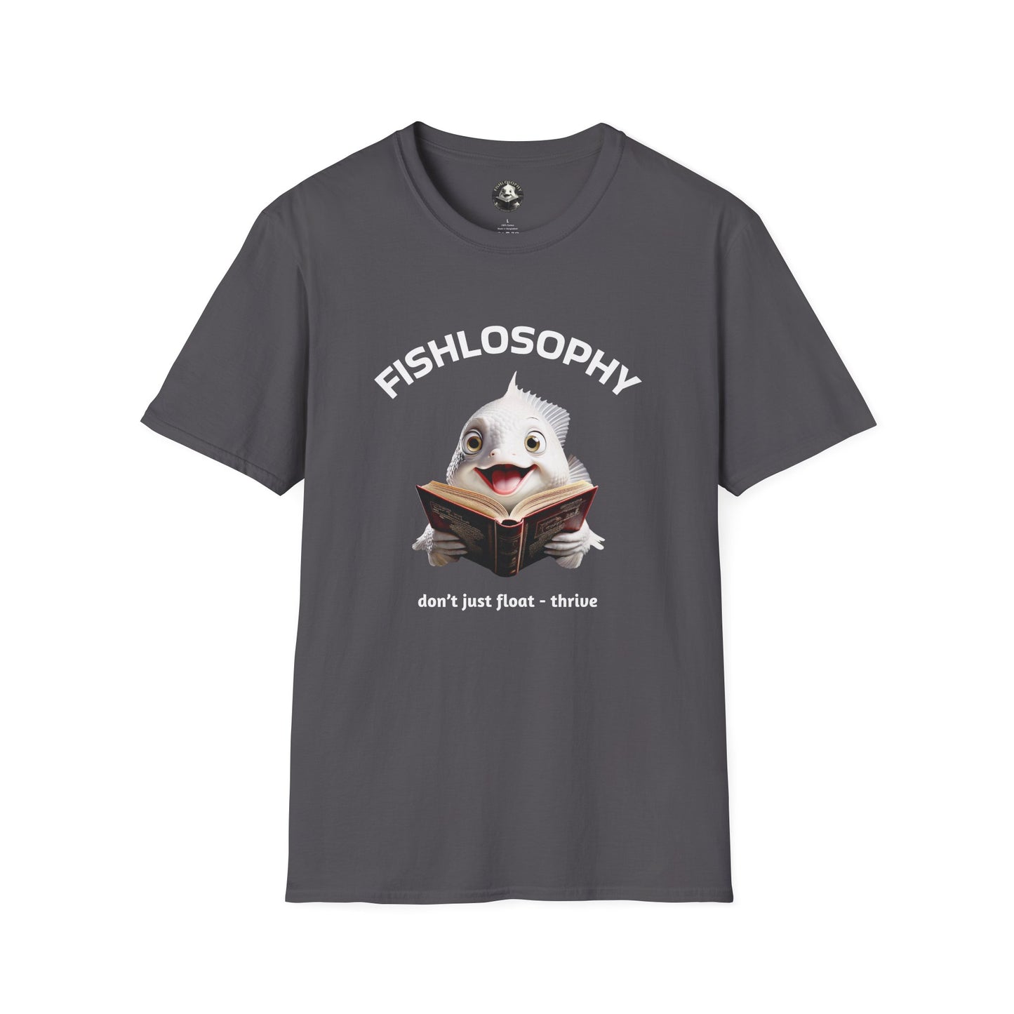 Fishlosophy Unisex T-Shirt - Ocean Vibes and Life's Questions Design - PEARLS OF WISDOM FROM THE FISH WORLD