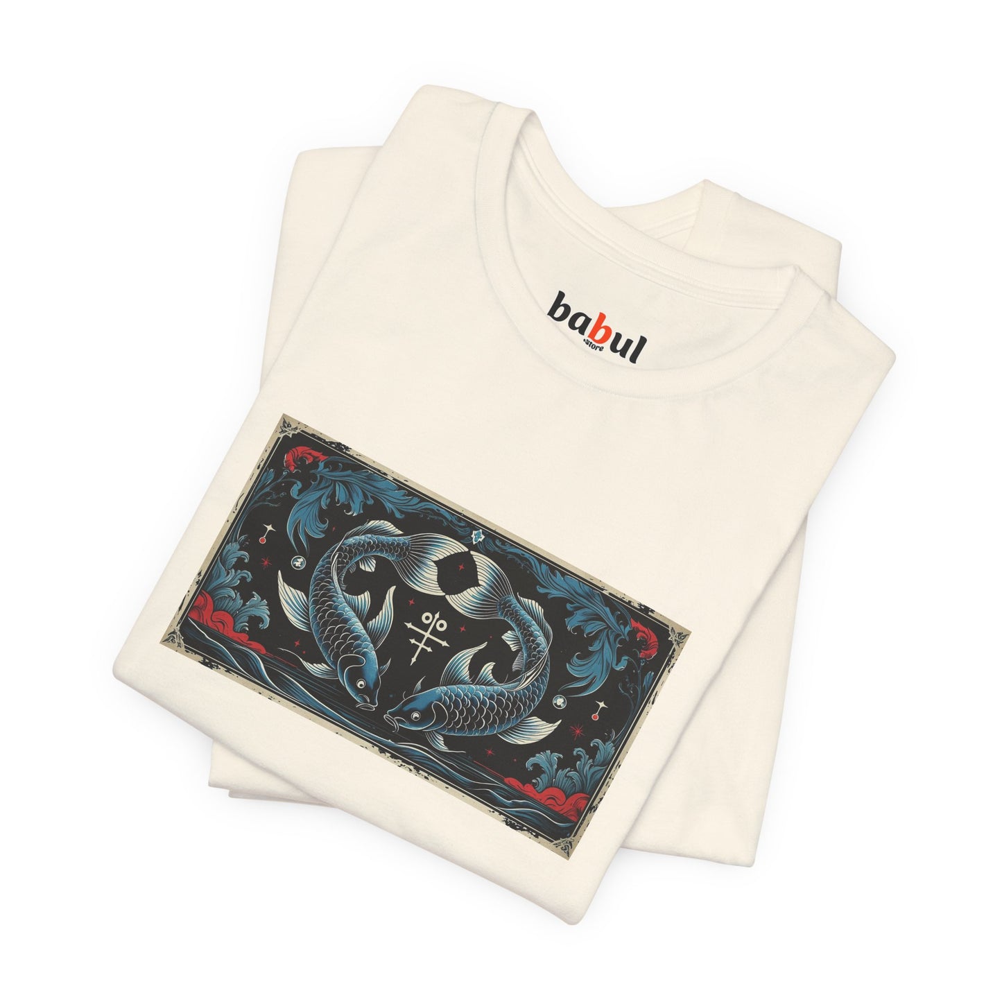 Pisces - Gothic Zodiac T-Shirt. Zodiac in the Shadows